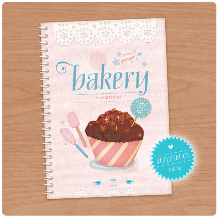 Yummy Bakery rosa Rezeptbuch A5 kaufen